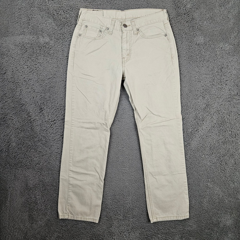 Levi's 514 Straight Fit Khaki Beige Pants Mens 30x30